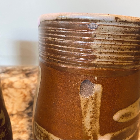 Handmade pottery ceramic utensil holders - Picture 4 of 5